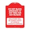 Signmission Do Not Block Driveway at Anytime for ANY Reason Violators Will Be Towed Away at Owner, RW-1824-24175 A-DES-RW-1824-24175 - alternate 1